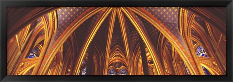 Framed Interior, Sainte Chapelle, Paris, France Print