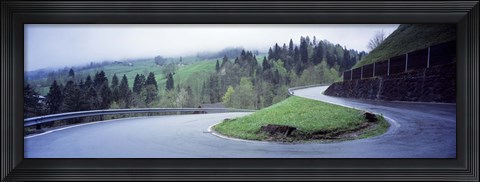 Framed Curving Road Switzerland Print