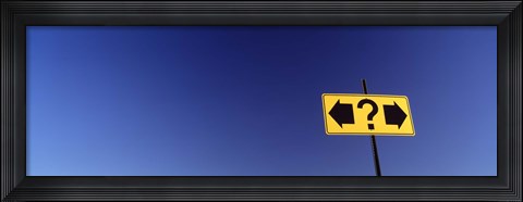 Framed Highway Sign Print