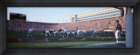 Framed Football Game, Soldier Field, Chicago, Illinois, USA Print