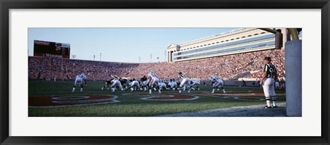 Framed Football Game, Soldier Field, Chicago, Illinois, USA Print