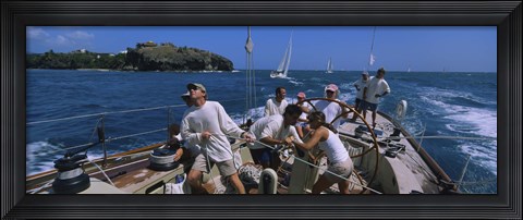 Framed Sailboat, Grenada Print