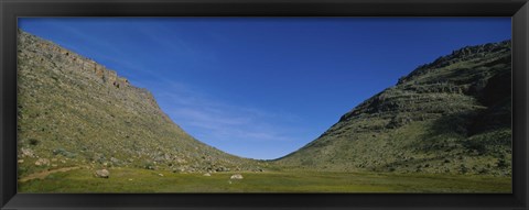 Framed Low angle view of mountains, South Africa Print