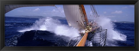 Framed Yacht Race, Caribbean Print