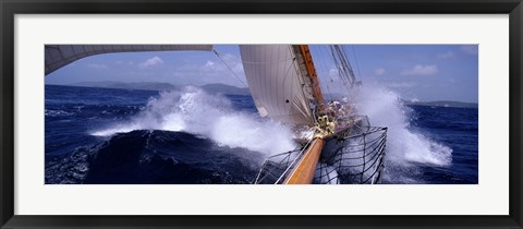 Framed Yacht Race, Caribbean Print