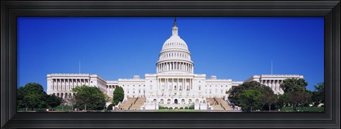 Framed Facade of a government building, Capitol Building, Capitol Hill, Washington DC, USA Print