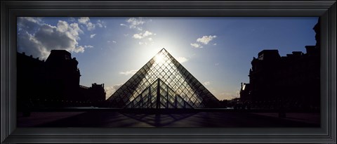 Framed Sunlight Through the Louvre Paris, France Print