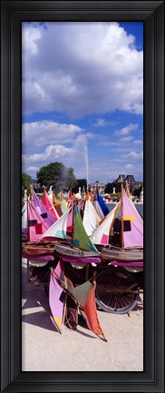 Framed Sailboats Tuilleries Paris France Print