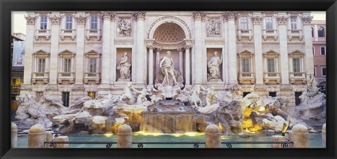 Framed Trevi Fountain Rome Italy Print