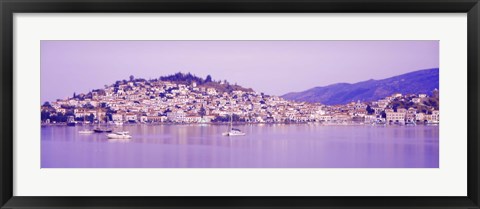 Framed Poros, Greece Print