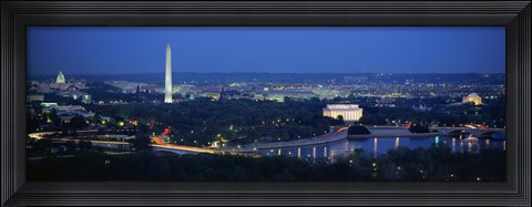 Framed Panoramic view of Washington DC Print