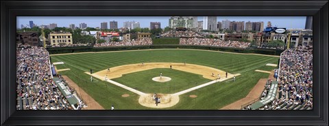 Framed Cubs playing in Wrigely Field, USA, Illinois, Chicago Print
