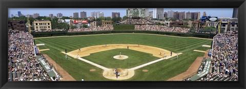 Framed Cubs playing in Wrigely Field, USA, Illinois, Chicago Print