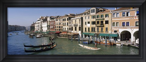 Framed View of the Grand Canal, Venice Italy Print