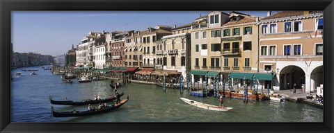 Framed View of the Grand Canal, Venice Italy Print