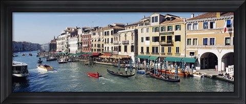 Framed High angle view of a canal, Grand Canal, Venice, Italy Print