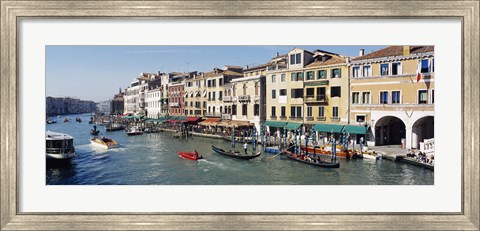 Framed High angle view of a canal, Grand Canal, Venice, Italy Print