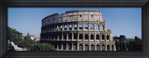 Framed Facade Of The Colosseum, Rome, Italy Print