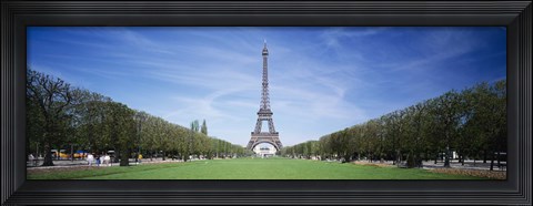 Framed Eiffel Tower from a Distance, Paris, France Print