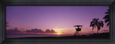 Framed Waimea Bay Oahu HI USA Print