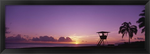 Framed Waimea Bay Oahu HI USA Print