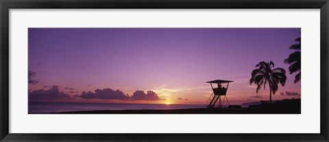 Framed Waimea Bay Oahu HI USA Print