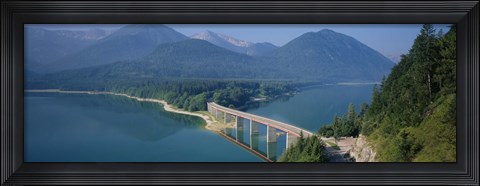 Framed Sylvenstein Lake, Bavaria, Germany Print