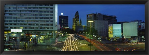 Framed Traffic moving on a road, Berlin, Germany Print