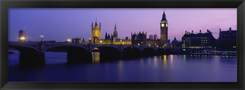 Framed Big Ben, Houses of Parliament, London, England Print