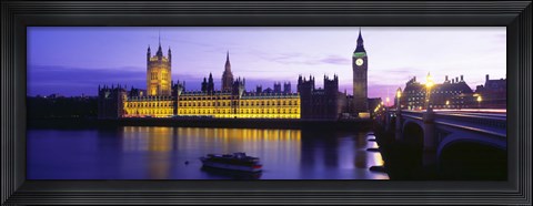 Framed Parliament, Big Ben, London, England, United Kingdom Print