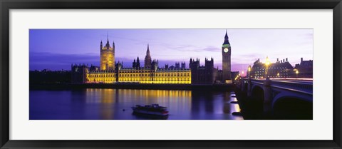 Framed Parliament, Big Ben, London, England, United Kingdom Print