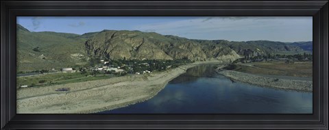 Framed High angle view of Columbia River, Washington State, USA Print