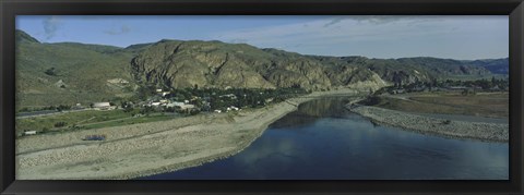 Framed High angle view of Columbia River, Washington State, USA Print