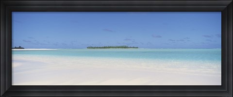 Framed Beach, Cook Islands Print
