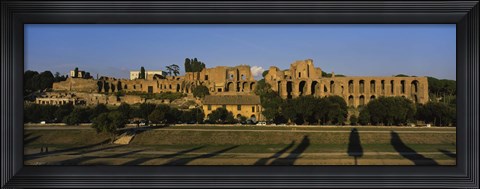 Framed Old ruins of a building, Roman Forum, Rome, Italy Print