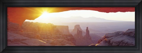 Framed Sunrise Mesa, Canyonlands National Park Utah, USA Print