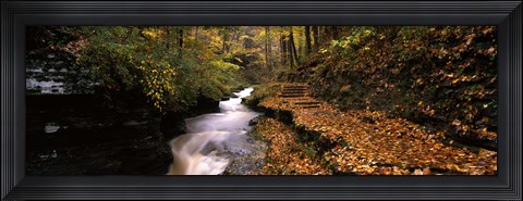Framed Buttermilk Creek, Ithaca, New York State, USA Print