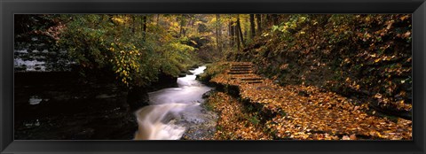 Framed Buttermilk Creek, Ithaca, New York State, USA Print