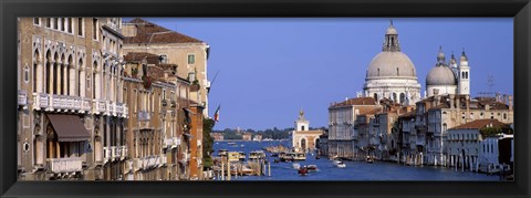 Framed Buildings Along the Grand Canal, Venice Italy Print