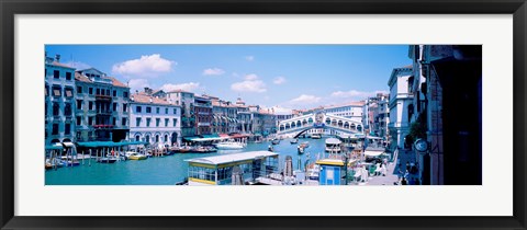 Framed Rialto and Grand Canal Venice Italy Print