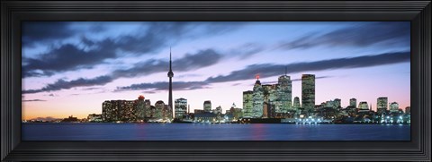 Framed Toronto Skyline from the lake, Ontario Canada Print