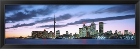 Framed Toronto Skyline from the lake, Ontario Canada Print