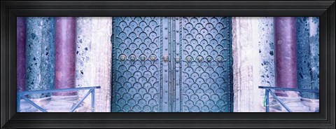 Framed Door Detail St Marks Square Venice Italy Print