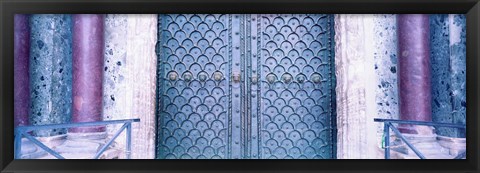 Framed Door Detail St Marks Square Venice Italy Print