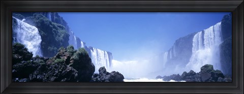 Framed Iguacu Falls, Parana, Brazil Print