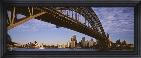 Framed Sydney Harbor Bridge, Sydney, New South Wales, Australia Print