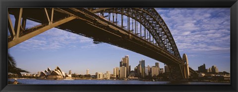 Framed Sydney Harbor Bridge, Sydney, New South Wales, Australia Print