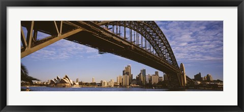 Framed Sydney Harbor Bridge, Sydney, New South Wales, Australia Print