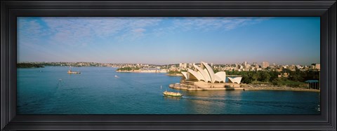 Framed Aerial view of Sydney Opera House Print