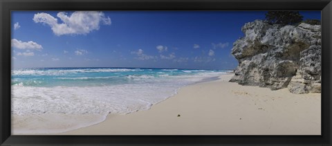 Framed Rock formation on the coast, Cancun, Quintana Roo, Mexico Print